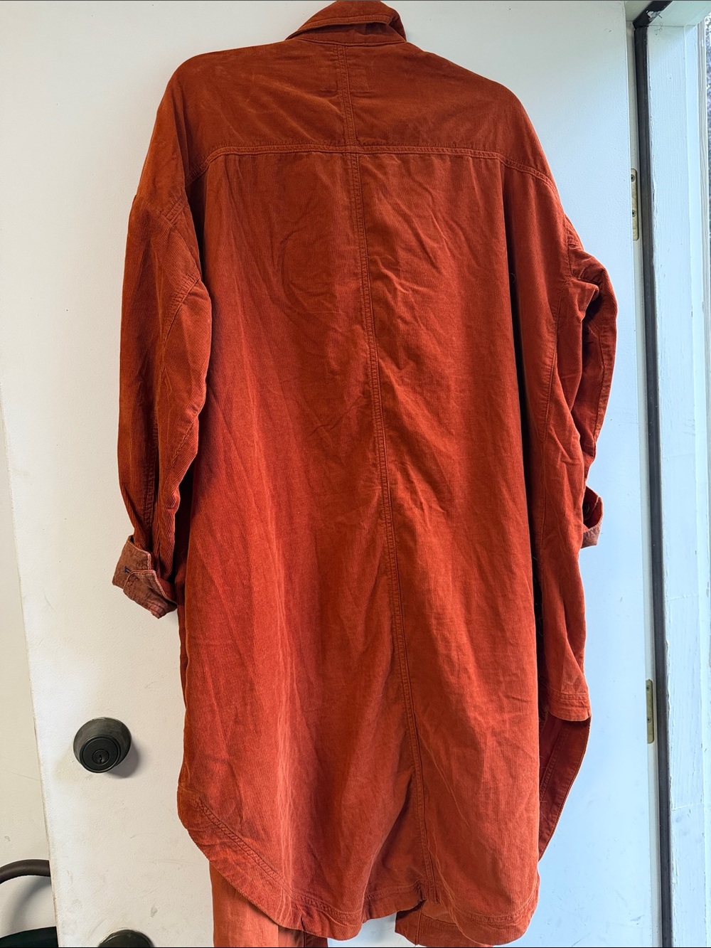 Pilcro Orange Women’s Button-Front Shirt Dress Size Small - Picture 2 of 3